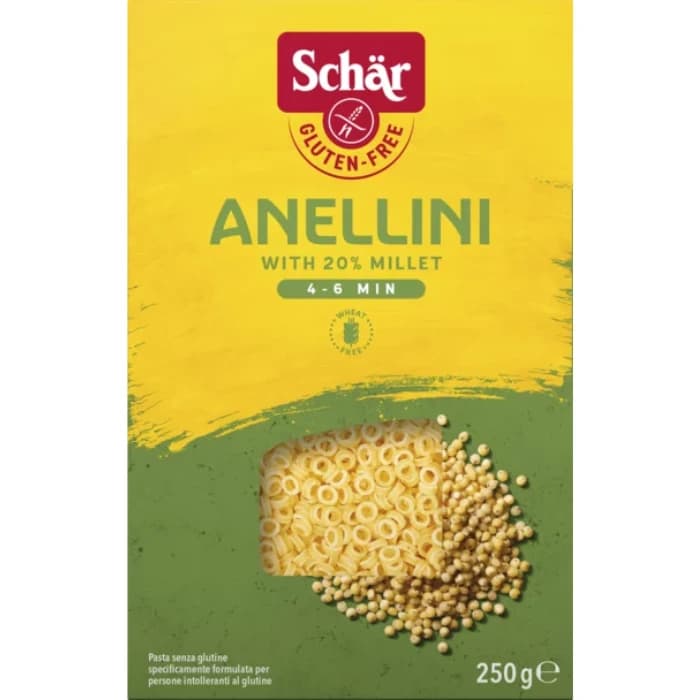 Anellini – Schär 250g (Sans gluten – pâtes pour soupes)