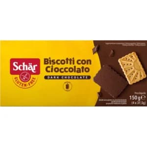 Biscuits au Tendre Chocolat – Schär 150g (Sans gluten – biscuits au chocolat)