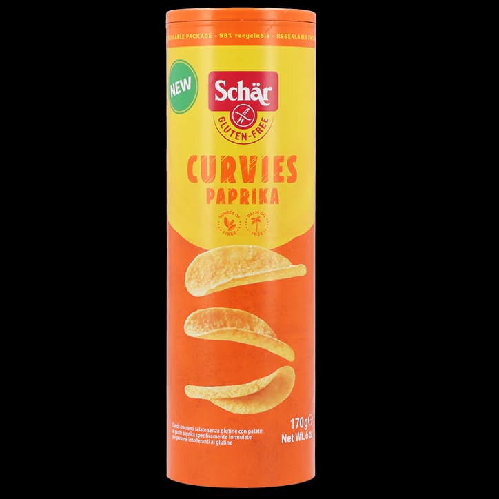 Schär Curvies Paprika Crisps 170g (Gluten-free)