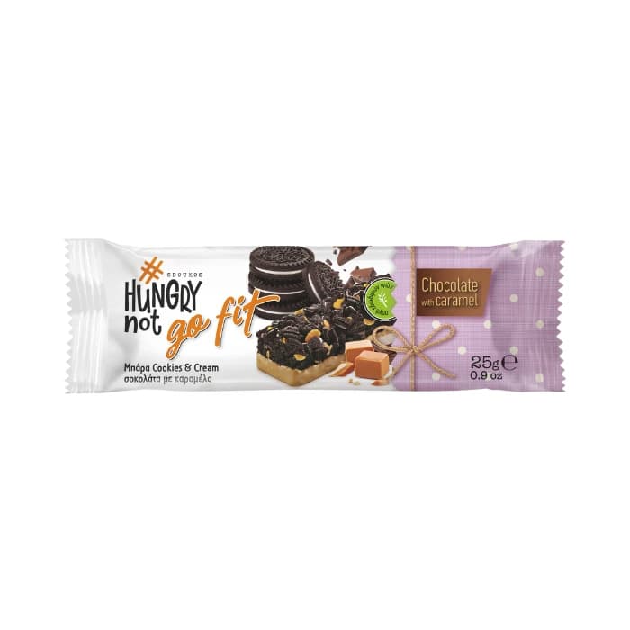 Hungry Not، Go Fit Barre Céréales Chocolat Cookies and Cream و Caramel، 25g