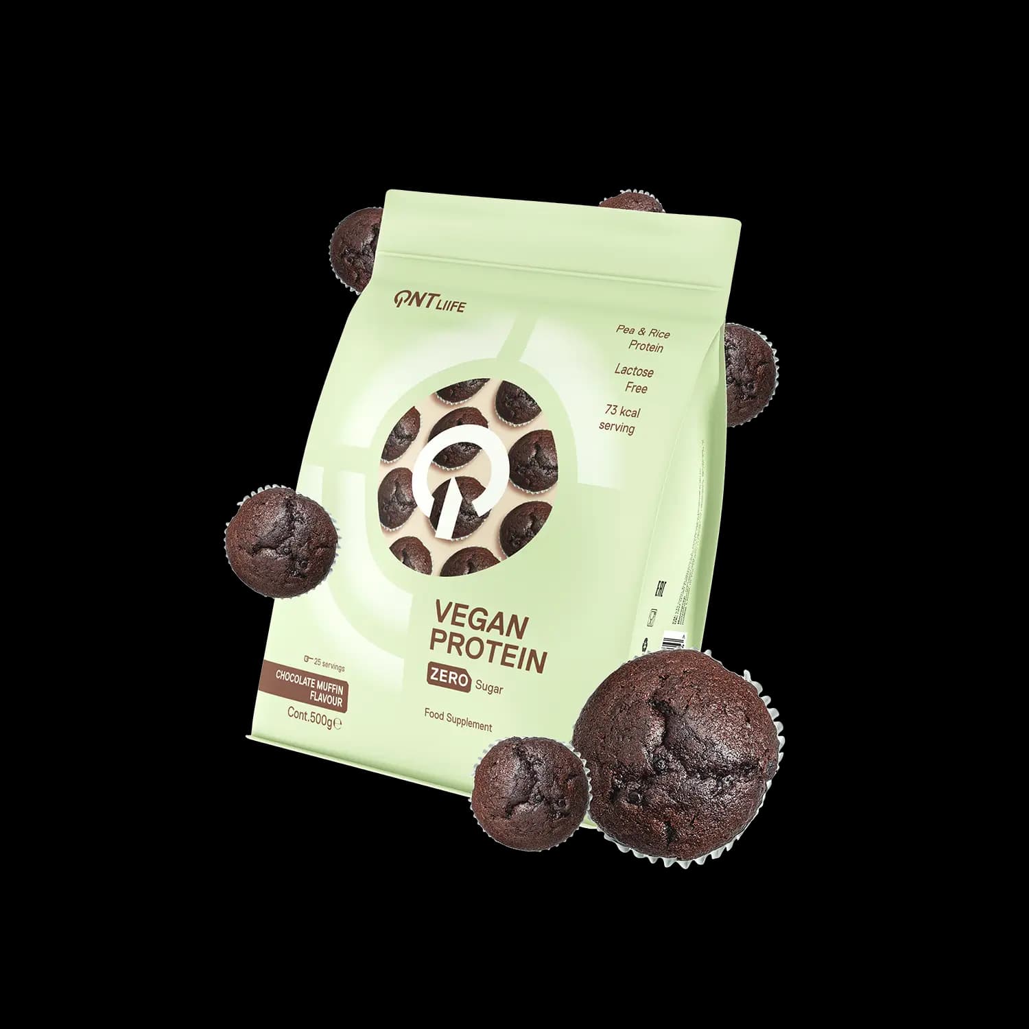 QNT بروتين نباتي - مافن بالشوكولاتة (500g)