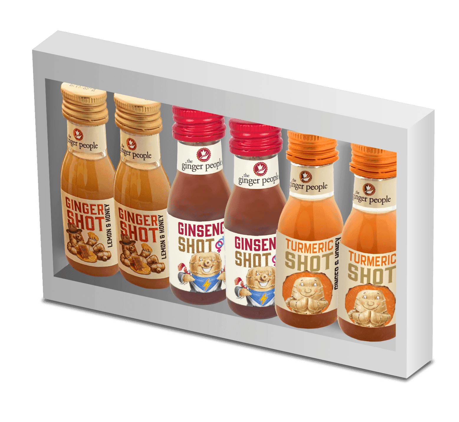 The Ginger People – (PACK 6 Shots) : 3 Saveurs Gingembre – Immune, Vitality & Energy