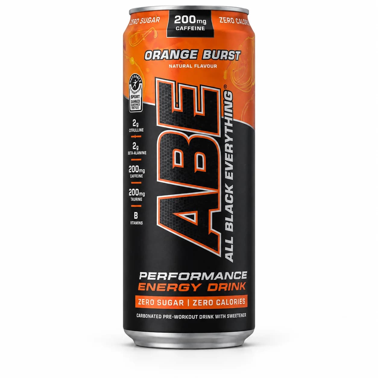 Applied Nutrition ABE Energy Drink Orange Burst — canette de 330 ml