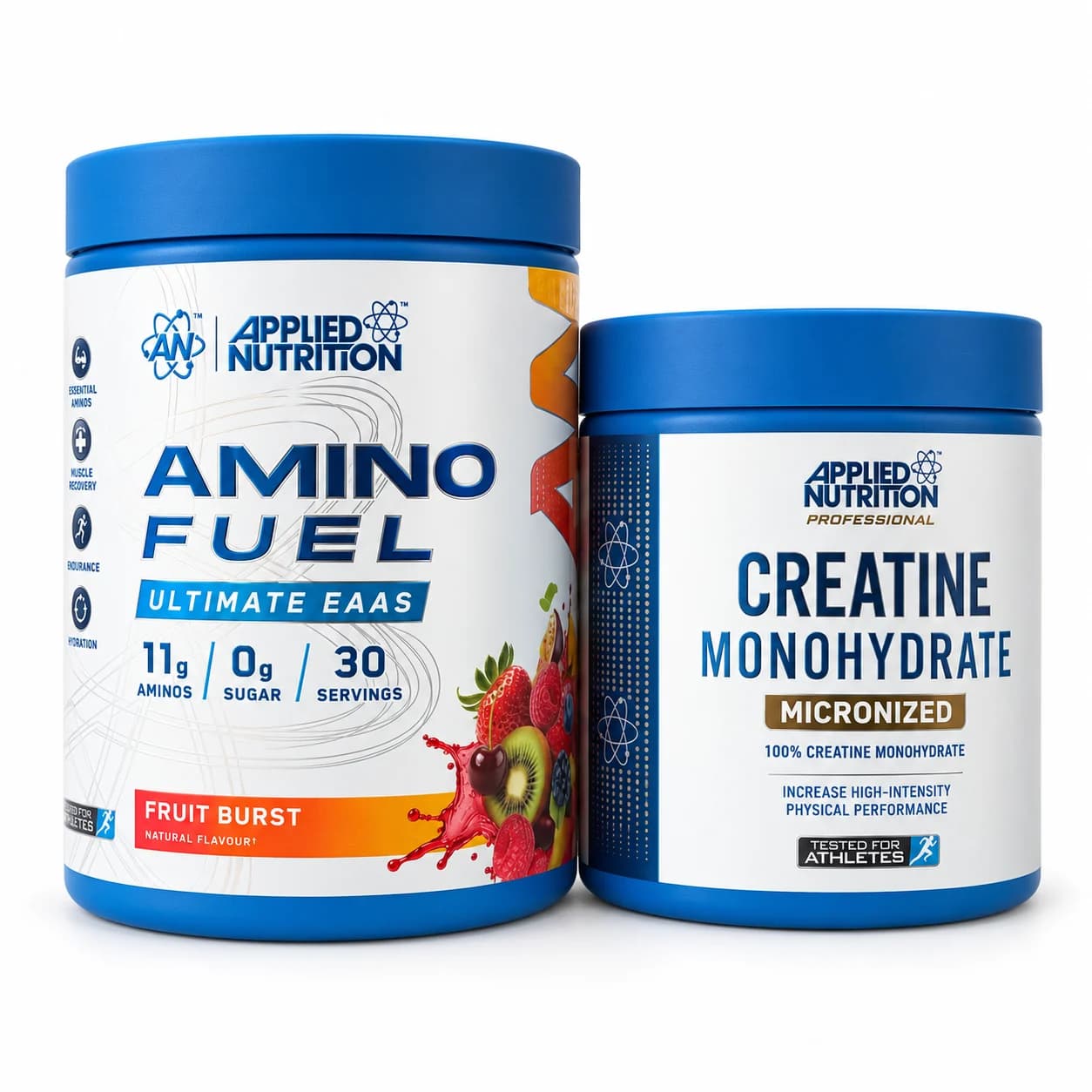 Pack Applied Nutrition : Amino Fuel Fruit Burst et Créatine Monohydrate 250 g