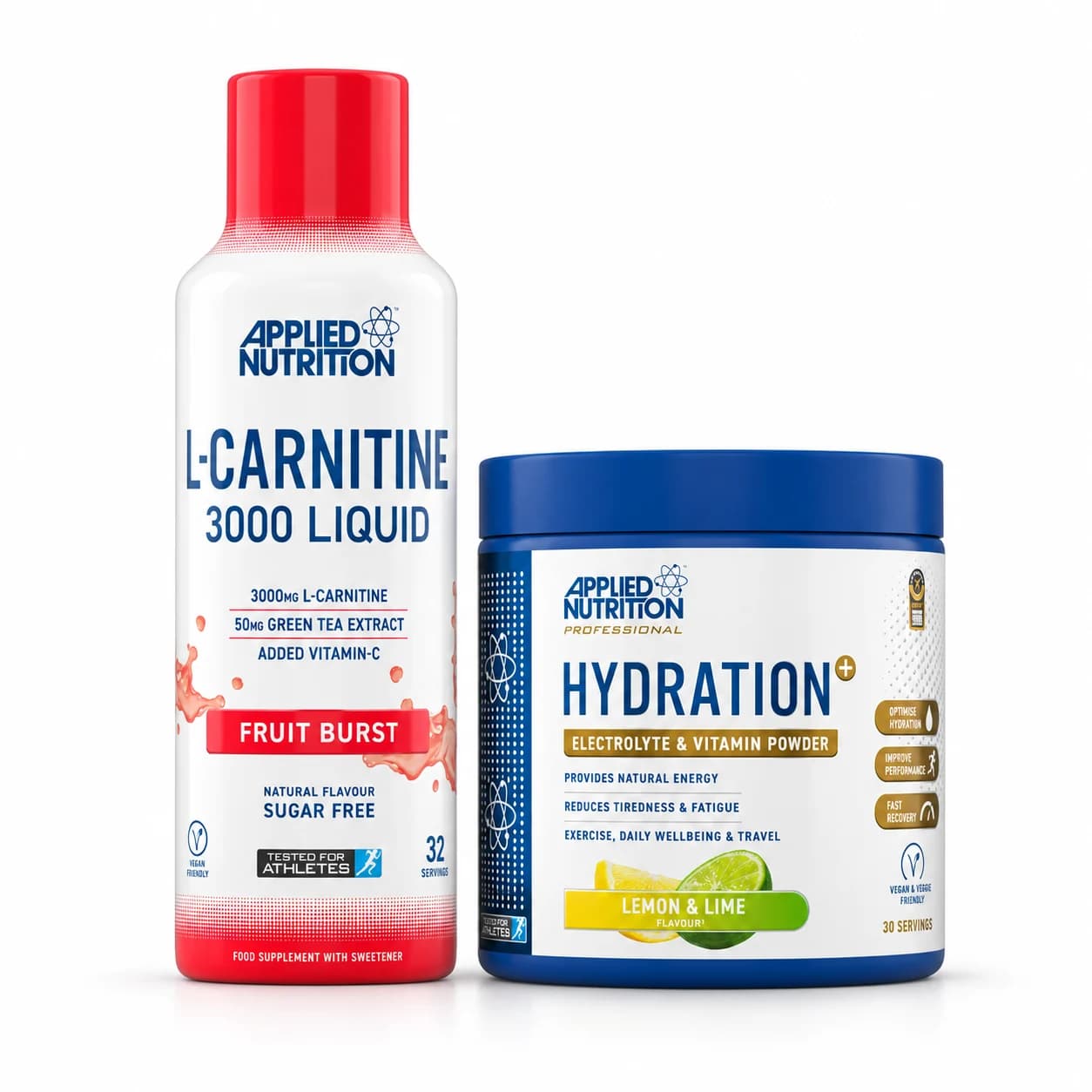 Pack L-Carnitine & Hydration — Applied Nutrition : composition du pack