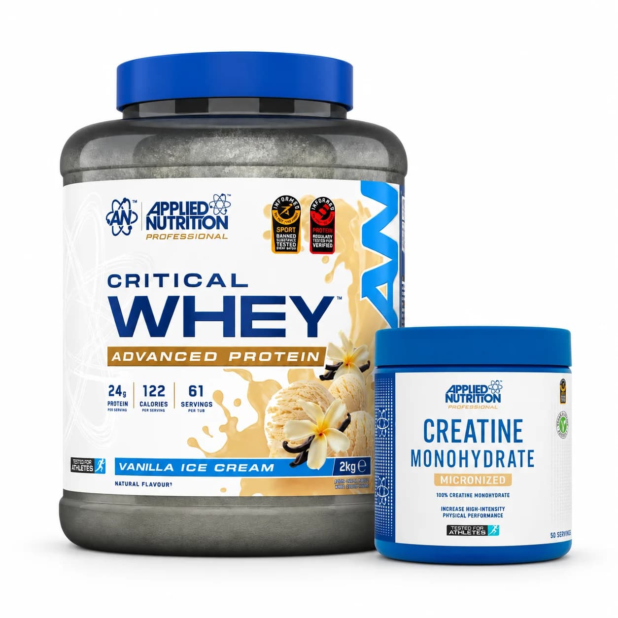 Pack Duo Critical — Applied Nutrition : composition du pack