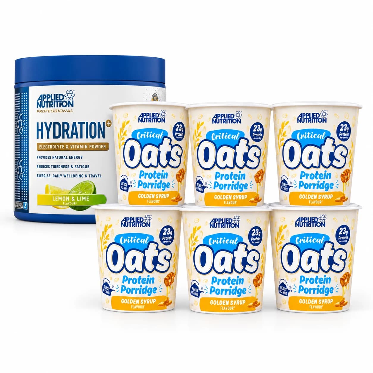Pack Hydration & Porridge — Applied Nutrition : composition du pack