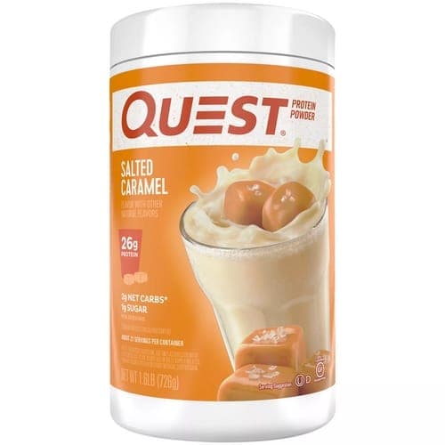 Quest Nutrition، مسحوق البروتين، نكهة الكراميل المملح، 726g.