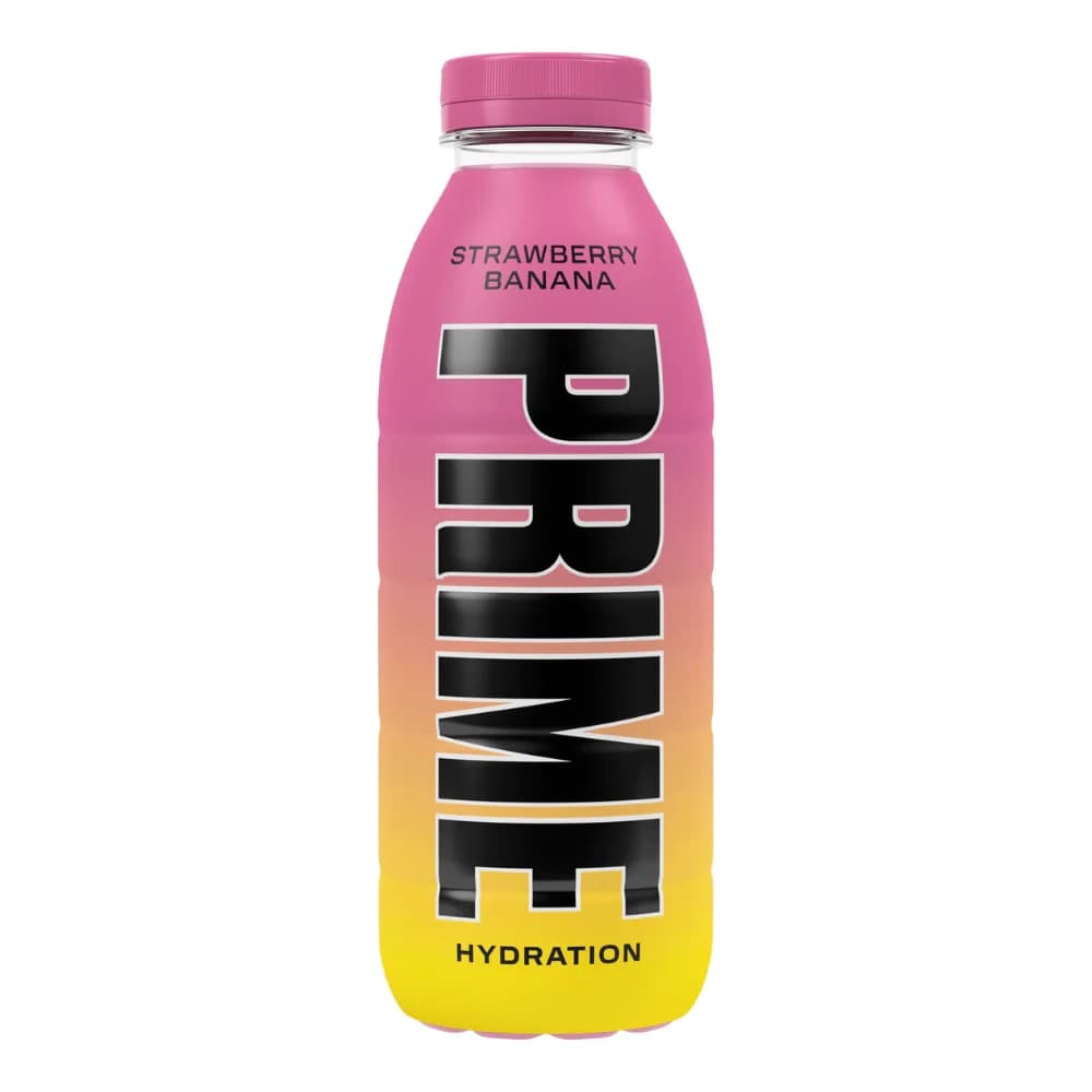 مشروب ترطيب بالفراولة والموز - Prime - 500ml