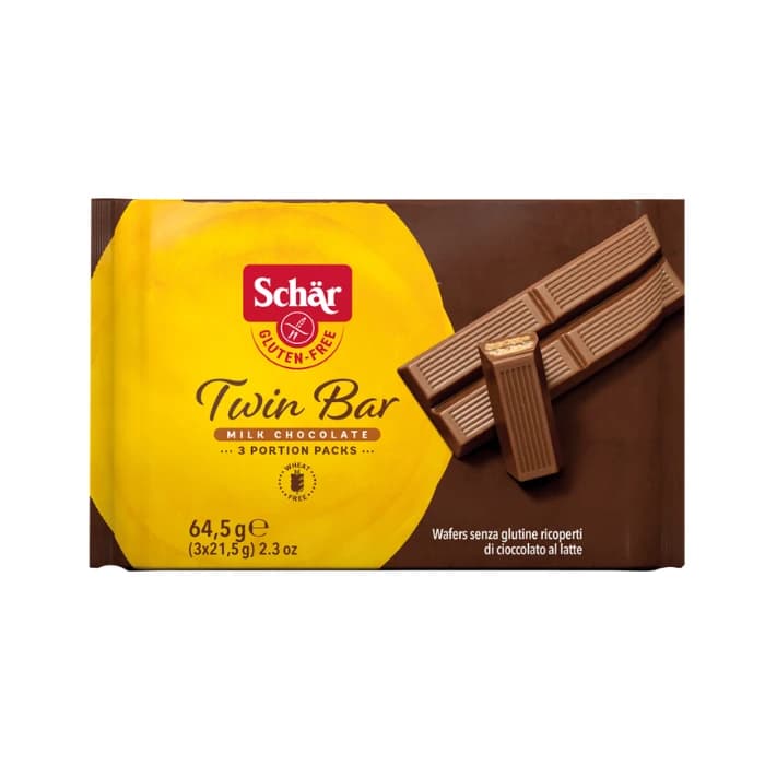 Schär Twin Bar – Milk Chocolate – 3 Portions (64,5g)