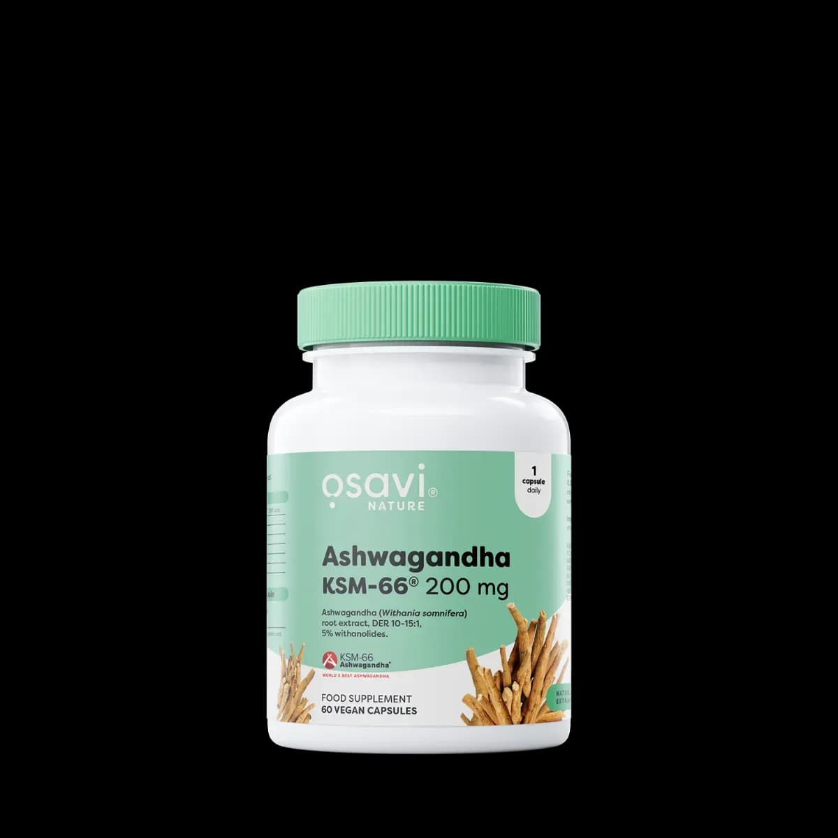 Ashwagandha KSM-66® 200 mg – Osavi – 60 كبسولات