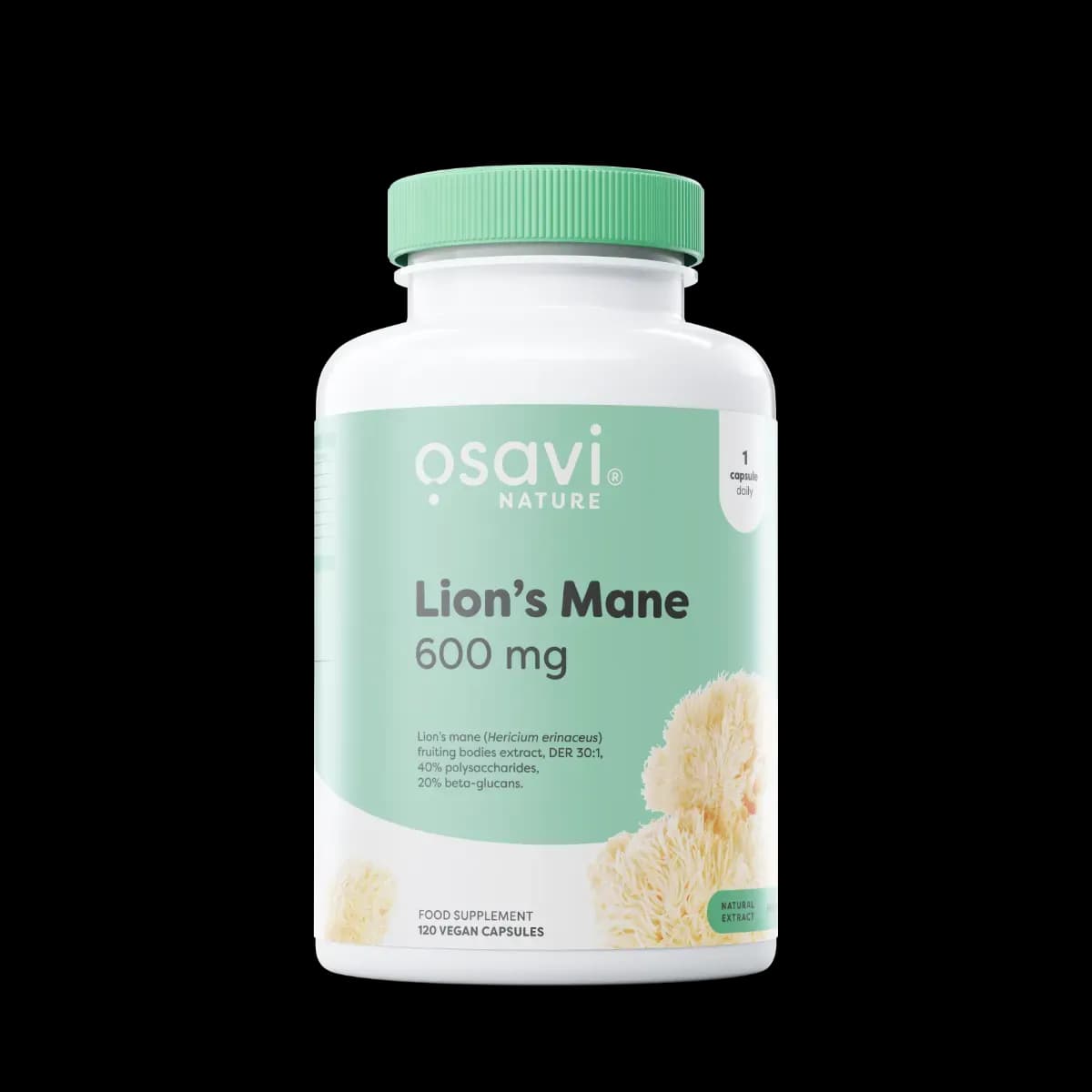 Lion’s Mane 600 mg – Osavi – 120 كبسولات