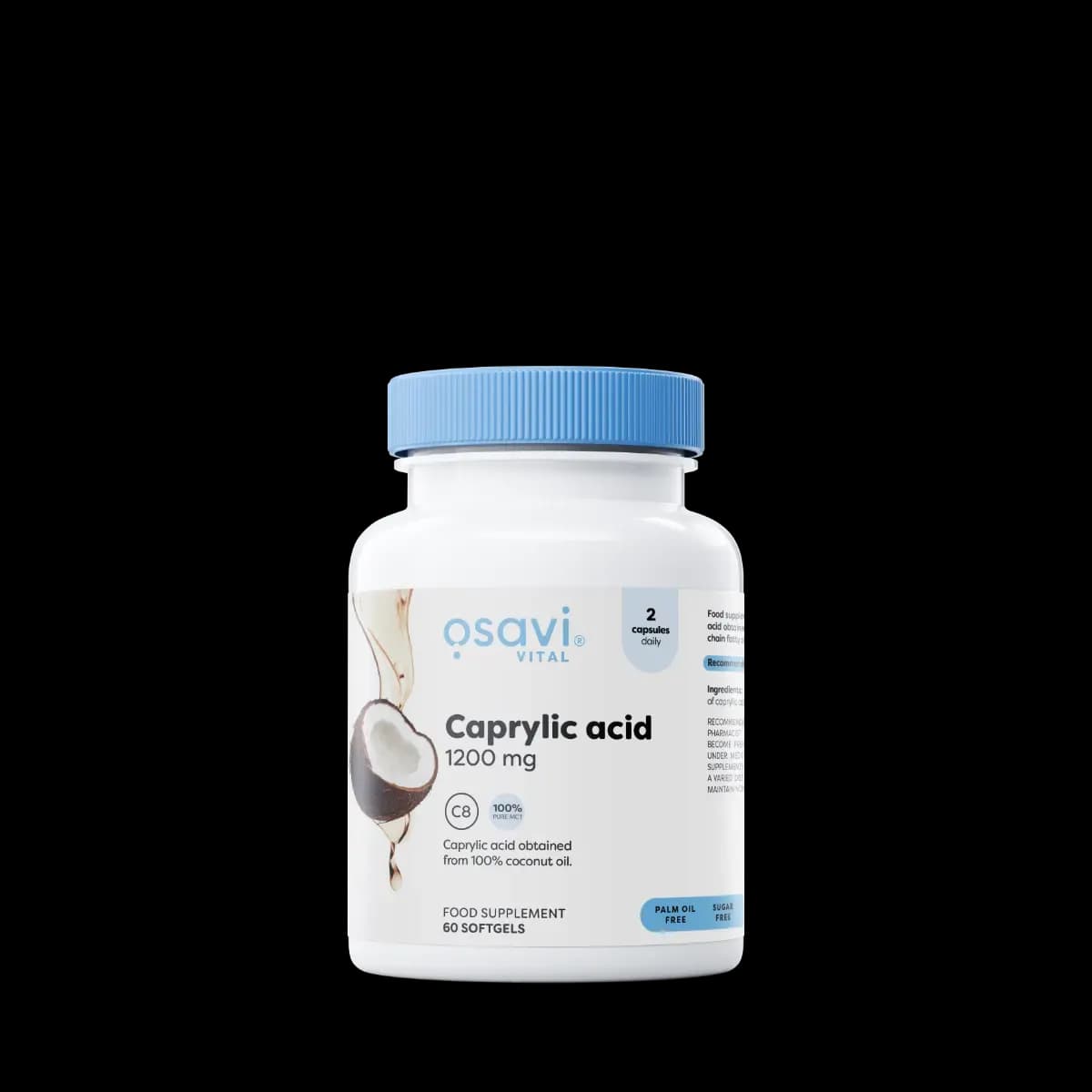 حمض الكابريليك 1200 mg – Osavi – 60 كبسولات