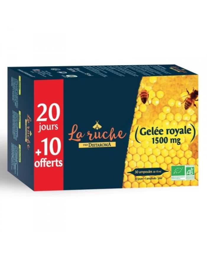 Dietaroma La Ruche Gelée Royale Bio 1500 mg – 30 أمبولات من 15 ml – صورة المنتج