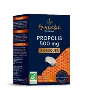 Dietaroma La Ruche Propolis 500 mg Bio Citron – 20 comprimés à croquer – photo du produit