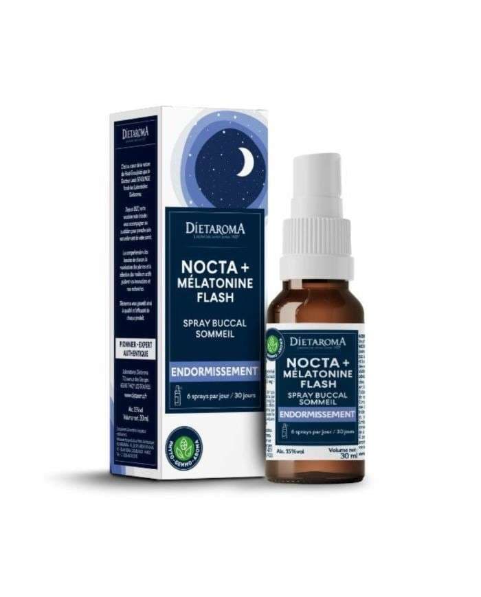 Dietaroma Nocta+ Mélatonine Flash Spray – 30 ml – photo du produit