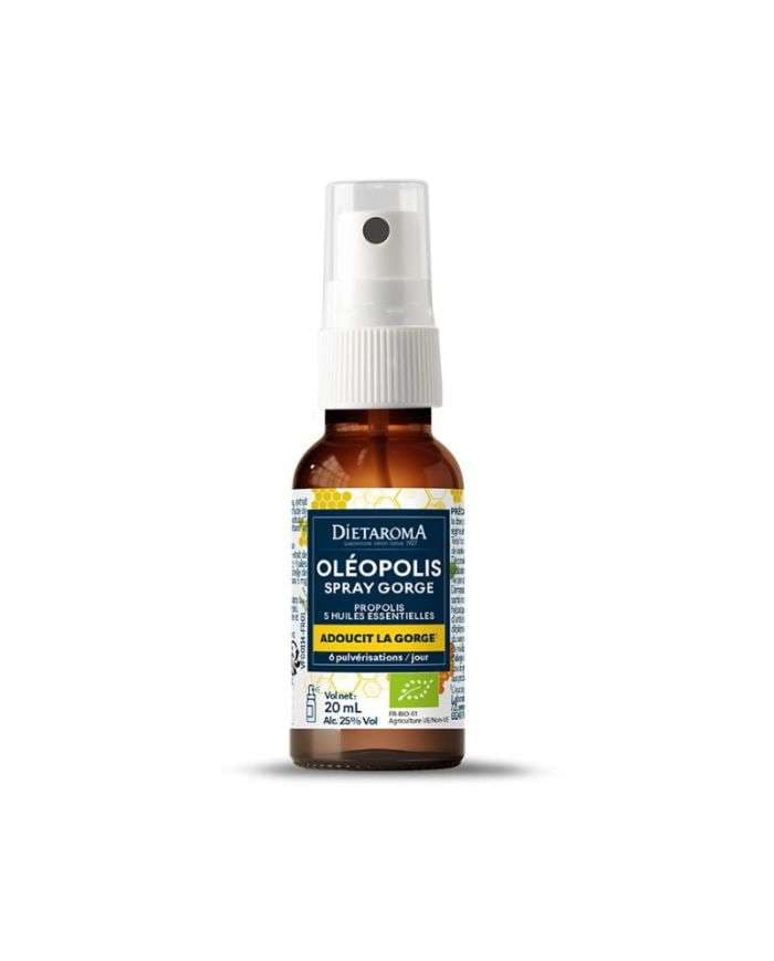 Dietaroma Oléopolis Spray Gorge Bio Propolis – 20 ml – photo du produit