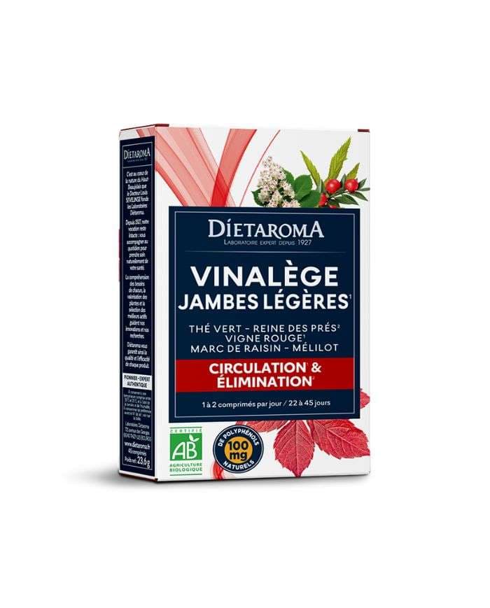 Dietaroma Vinalège Jambes Légères Bio – 45 أقراص – صورة المنتج