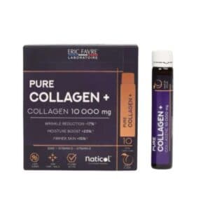 Eric Favre Pure Collagen+ Marin 10 000 mg Pêche – 10 shots de 25 ml