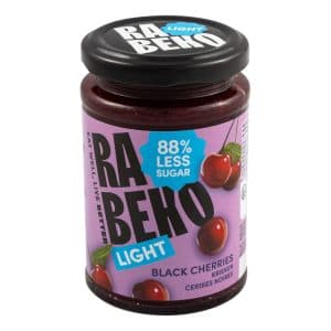 Rabeko Confiture Light Cerises noires 230 g – 88 % moins de sucre