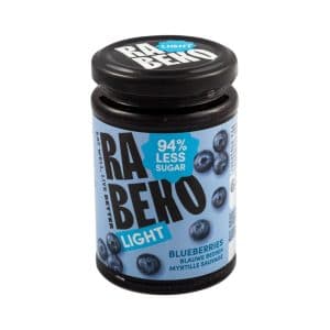 Rabeko Confiture Light Myrtille sauvage 230 g – 94 % moins de sucre