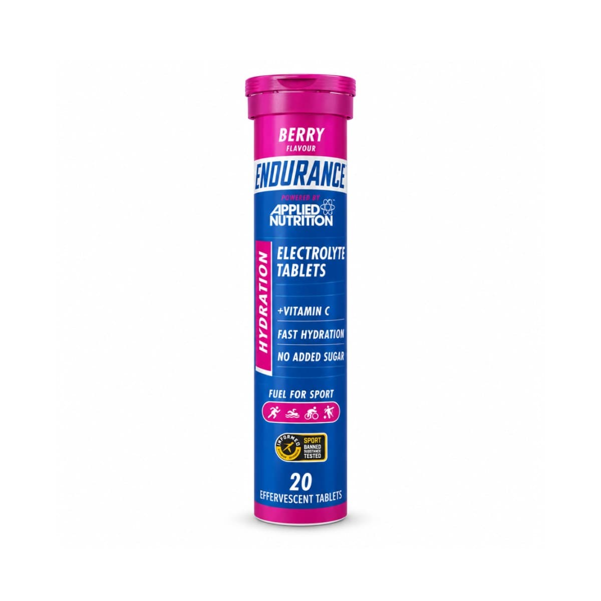 Applied Nutrition Endurance Électrolytes Berry — 20 comprimés effervescents