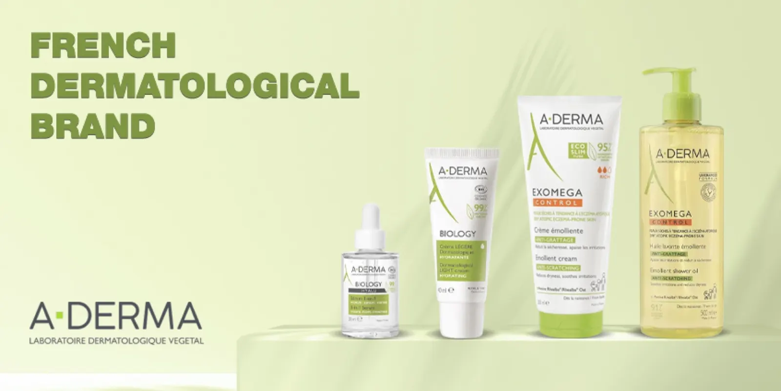 A-Derma · تشكيلة العلامة