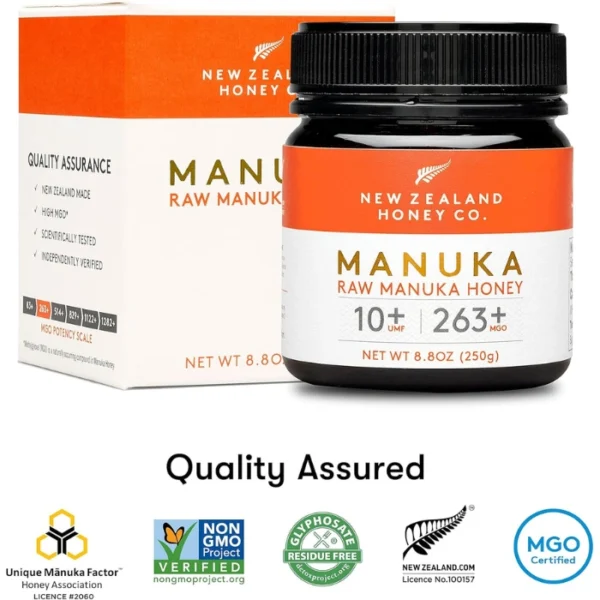 Miel de Manuka New Zealand Honey Co. – UMF 10+ | MGO 263+ | 250g – Image 4