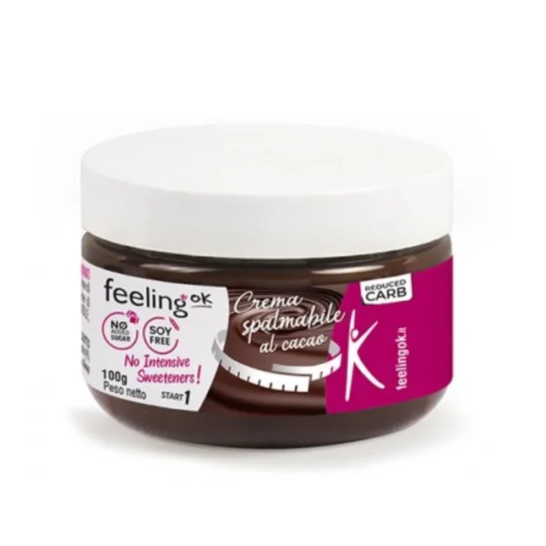 Feeling Ok, Crème à Tartiner au Chocolat, 28% de Protéines, 100g