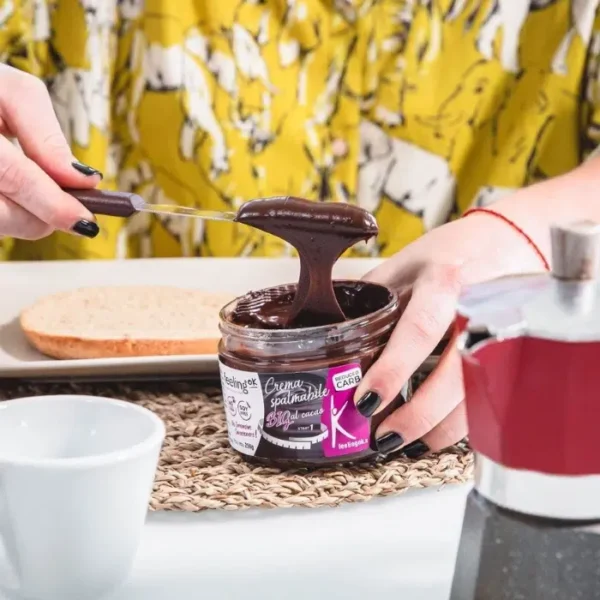 Feeling Ok, Crème à Tartiner au Chocolat, 28% de Protéines, 100g – Image 2