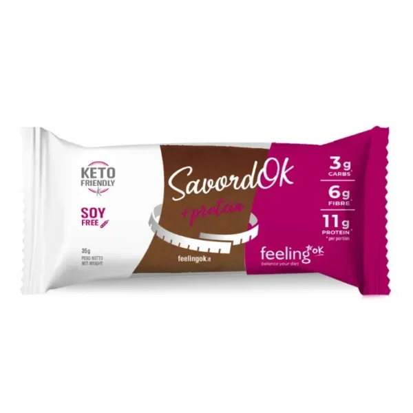 Feeling Ok, SavordOK, Biscuit Proteiné, Cacao, 35g