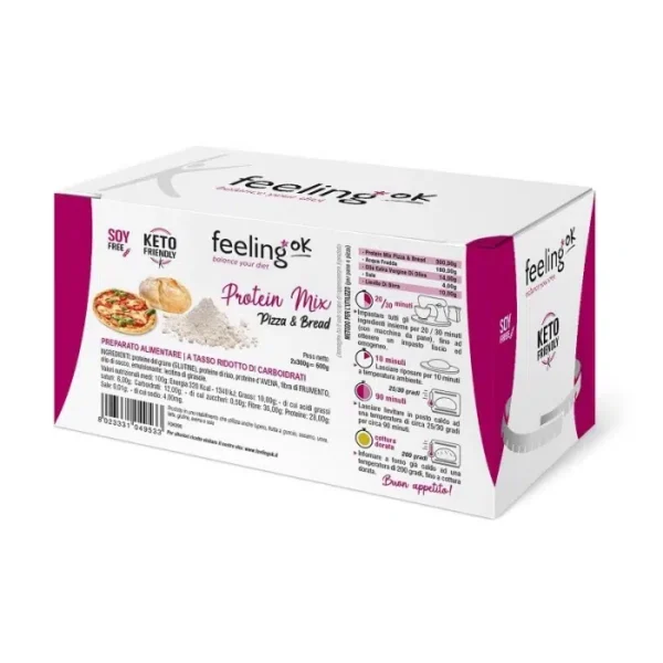 Feeling OK, Mélange pour Pain et Pizza, Keto Friendly, 600g