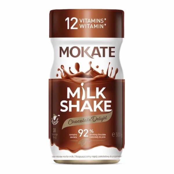 MilkShake Chocolat, 12 Vitamins, 500g Mokate