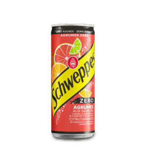 Schweppes Zero Citrus Mix – Boisson Gazeuse Sans Sucre aux Agrumes (330 ml)