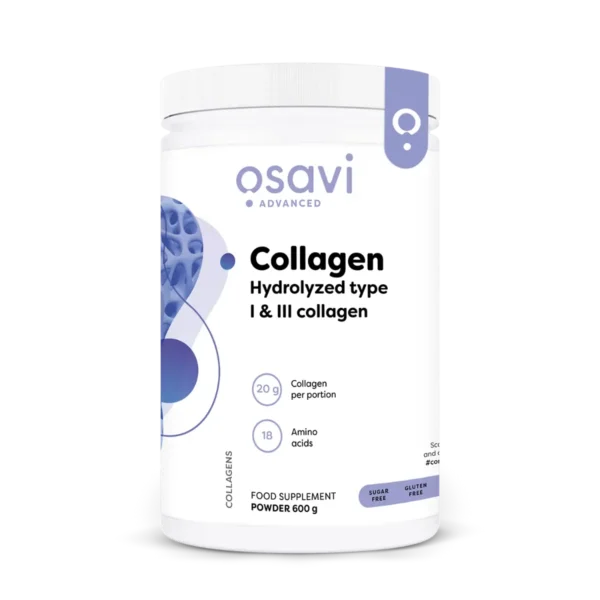 Collagène Hydrolysé Type I & III – Osavi – 600 g poudre