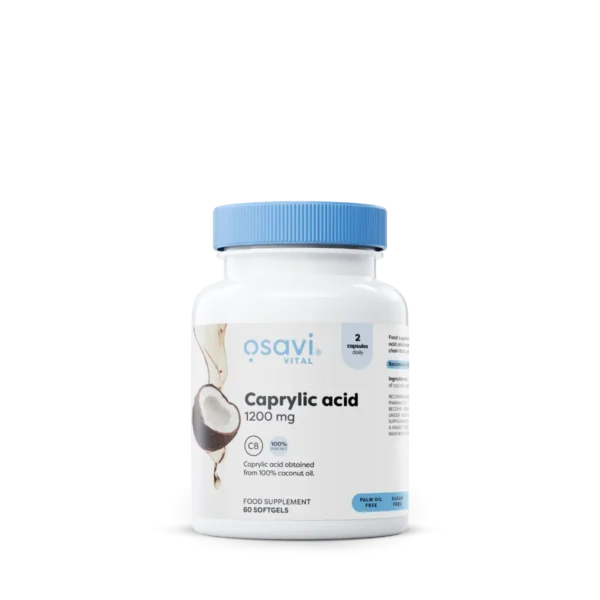 Acide Caprylique 1200 mg – Osavi – 60 gélules
