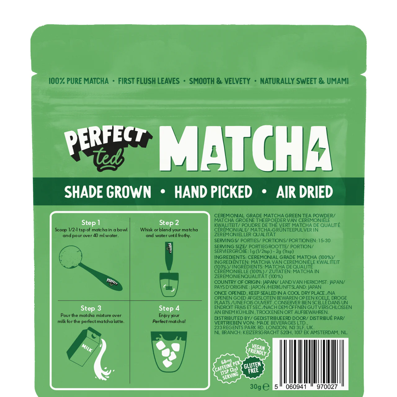 PerfectTed Ceremonial Organic Matcha – 30g – Image 2
