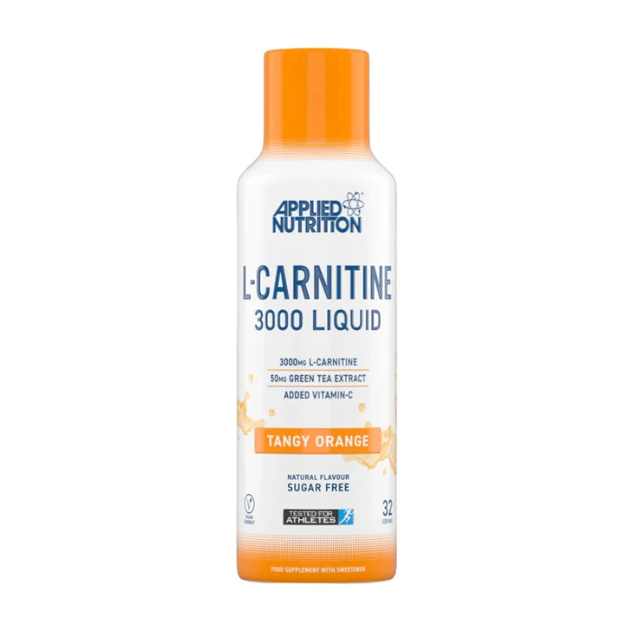 L-Carnitine Liquid 3000 avec Thé Vert Applied Nutrition Tangy Orange - 473 ml