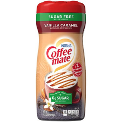 Coffee Mate, Crème à café 0 sucre, Vanille Caramel , 300g.