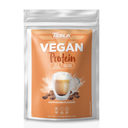 Tesla Nutrition, Protéine Vegan, Cappuccino, 500g.