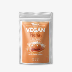 Tesla Nutrition, Protéine Vegan, Caramel Beurre Salé, 500g.