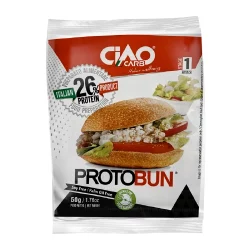 Ciao Carb, Proto Bun, Bun pour Burger 26% protéines, 50g.