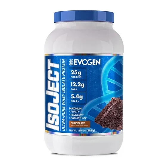 Evogen Nutrition, IsoJect, Isolat de Protéine Pure, Gout Chocolat, 896 gr