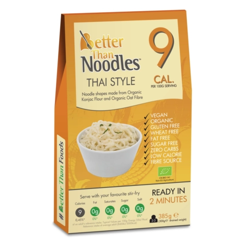 Better Than Foods, Nouille de Konjac Style Thai, Precuite, 385gr