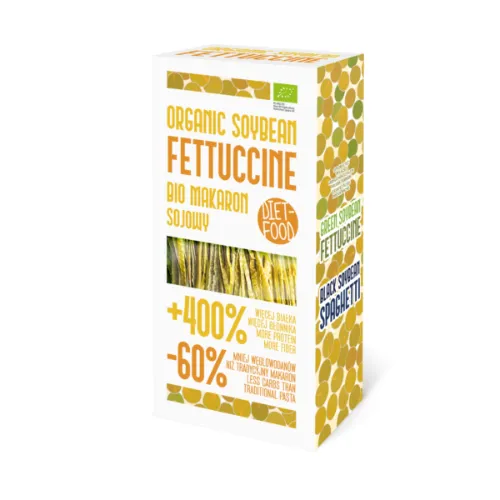 Diet Food, Fettuccine orange de Soja Bio, 200g