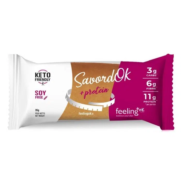 Feeling Ok, SavordOK, Biscuit Proteiné, Noisettes, 35g