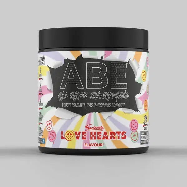 Applied Nutrition, ABE, ALL BLACK EVERYTHING, Pre-workout, Swizzels Love Hearts, 375g