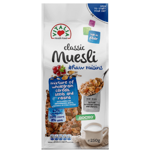 Vitalia, Muesli, Classic, 250g