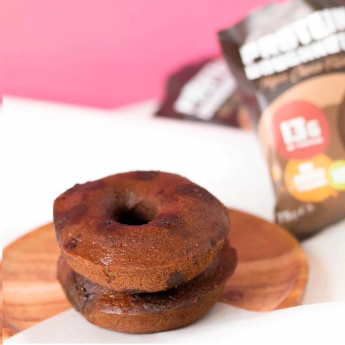 Donut Protéiné, Triple Chocolat, Boite de 8, 600 gr – Image 4