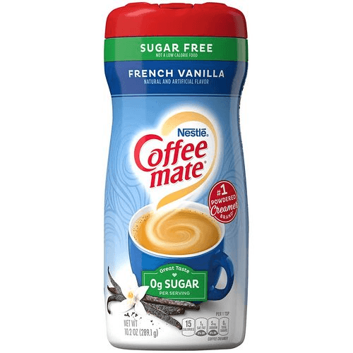 Coffee Mate، كريمة القهوة «0» بدون سكر، الفانيليا الفرنسية، «300g».
